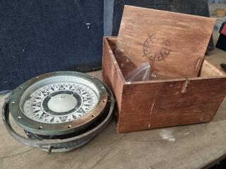 Vintage Brass Marine Compass by Saura Keiki Seisakusho Co