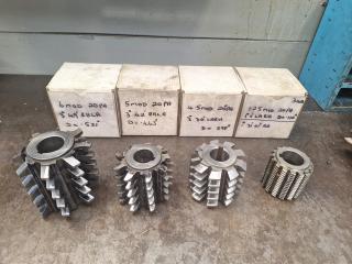 4 x Gear Hobber Cutters