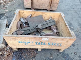 Large Crate of Assortment of Metal Supplies