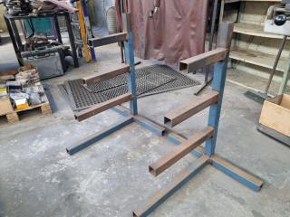 Pair of Steel Materials Storage Frames