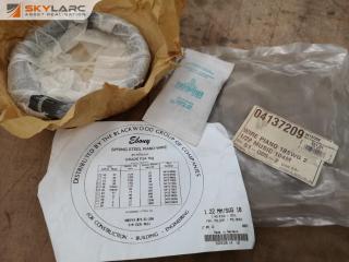 Ebony Spring Steel Piano Wire Roll, 18SWG, 1.2mm, 104m Length
