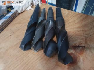 4 x Large Diameter HSS Drill Bits