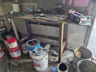 Heavy Steel Workbench Table