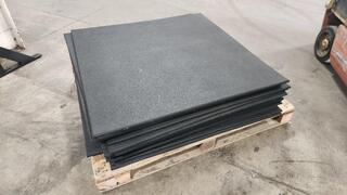 17x 1m² Rubber Floor Tiles 
