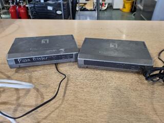 2x Level One 2-USB + 1 Parallel Print Servers FPS-1033