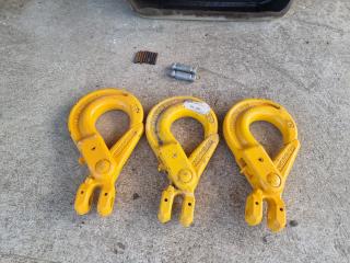 Set of 3x 16-8 Yoke Lifting Hooks