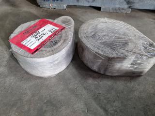 2x Industrial Conveyor Belt Rolls