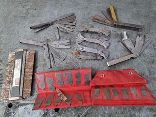 Assorted Feeler, Thread Pitch, Angle, & Profile Gauges
