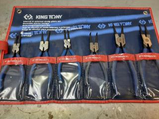 King Tony Circlip Plier Set