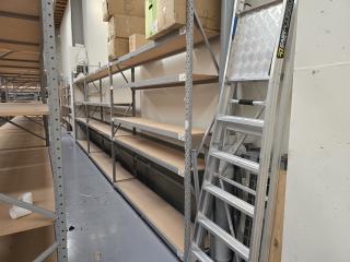 3 Bays of Longspan Warehouse Shelving