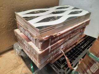 4.3M2 Garbon Seramic 300x600x10mm Kyla Sine Blanco H/L Ceramic Floor Tiles