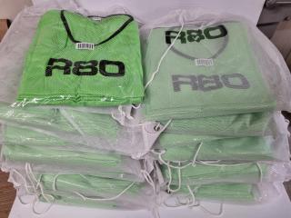 180x R80 Green Mesh Training Bibs, Size M