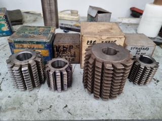 4 x Gear Hobber Cutters