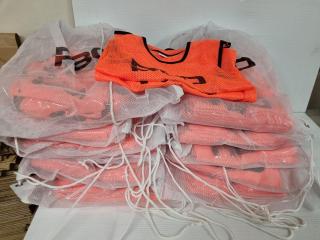 102x R80 Orange Mesh Training Bibs, Size Junior