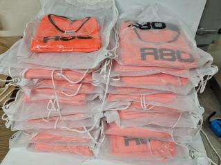 220x R80 Orange Mesh Training Bibs, Size S