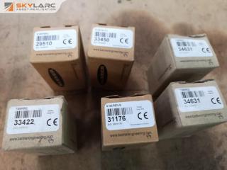 6x Industrial Photoelectric Sensors & Receivers by Banner