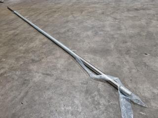 304 Grade Stainless Steel Pipe, 6-metres x 63.5mm dia