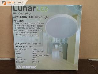 38W Lunar LED Dimmable Ceiling Light by Martec, New