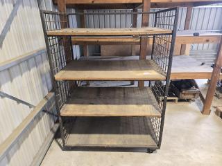 4 Level Mobile Shelf