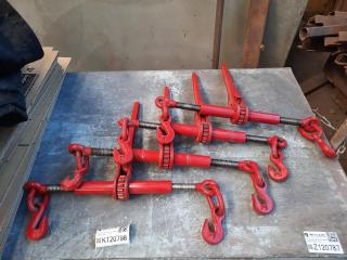 Set of 4 8mm Ratchet Load Binders
