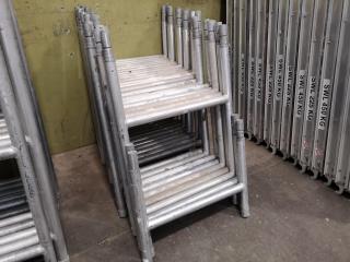22x Aluminium Upright Scaffolding Frames