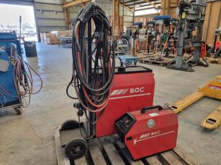 BOC MIG 320R Remote Welder with WF2 Wire Feeder
