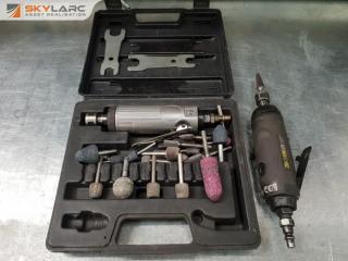 2 Air Die Grinders and Accessories