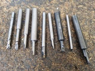 9 x Small Lathe Turning Tools 