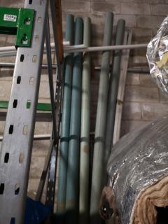 5x 4000x95mm Green PVC Plumbing Pipes