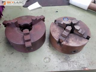 2 x Small Lathe Chucks