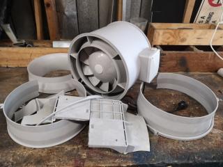 Pacific HVAC Ventilation Fan Unit, Mounting & Casing Damage, Runs