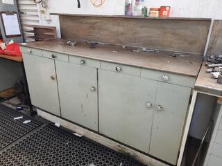 Vintage Workshop Storage Cabinet & Workbench