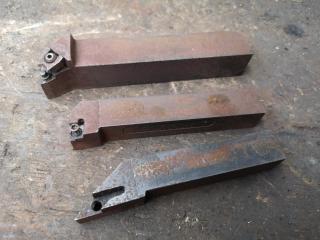 3x Assorted Lathe Turning Tools