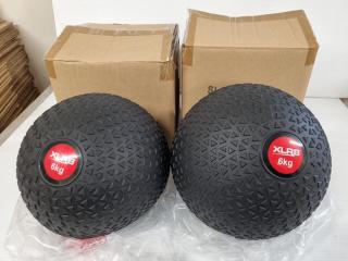 2x XLR8 6kg Dura Grip Slam Balls, New