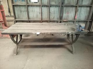 Antique Heavy Duty Workbench
