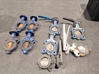 6 Assorted Butterfly Valves