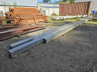 3 Long Lengths Box Section Steel 