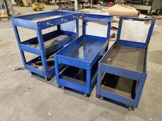 3x Mobile Workshop Trollies