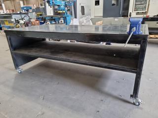 Mobile Steel Workbench w/ Vice