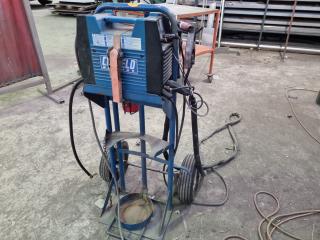 Cigweld Transmig 200Pi Mig Welder w/ Welding Gas Bottle Trolley