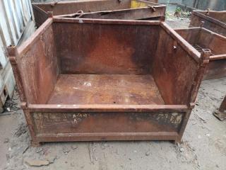 Heavy Steel Industrial Materials Bin