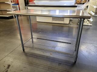 Stainless & Galvanized Table Bench