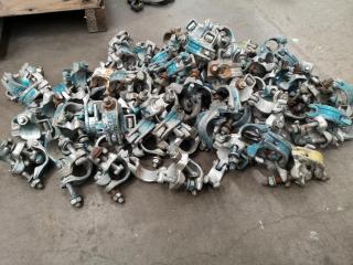 62x Fixed 90-Degree Scaffolding Clamps