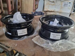 2x 285mm Diameter, 250mm wide Trailer Wheels