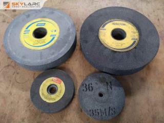 4x Assorted Bench Grinder Replacement Grinding Wheels