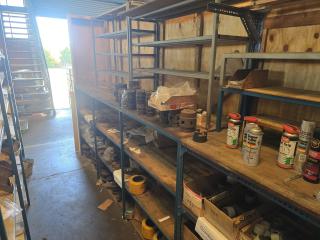 Steel and Timber Workshop Shelving