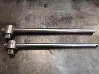 2x Breaker Bars w/ 1" Inch Socket Size