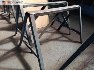 Pair of Heavy Duty Steel Saw Horses