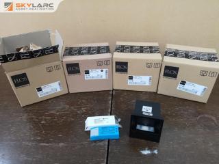4x Flos Mini Box Black LED White Outdoor Lights, New