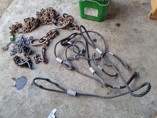 Assorted Chains & Lifting Cable